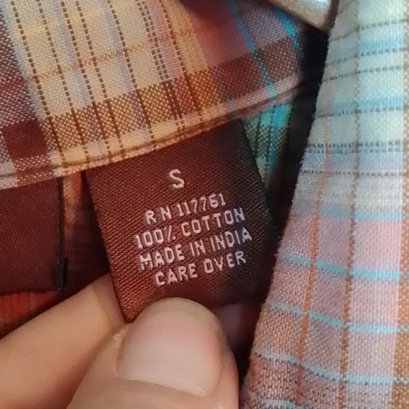 Plaid short sleeve button down dress small - Picture 6 of 6